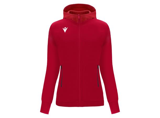 Drum Hooded Womens Jacket RED XS Fritidsjakke i børstet fleece til dame 