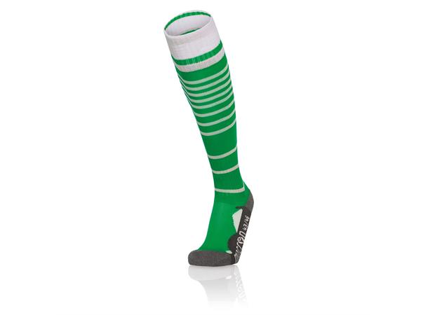 Target Socks GRN/WHT XS Stripete høye fotballsokker - Unisex 
